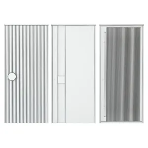 Black modern entrance door