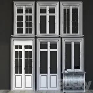 Windows in scandinavian style