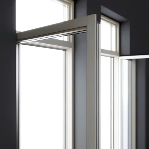 Wood aluminum windows