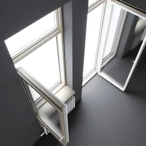 Wood aluminum windows