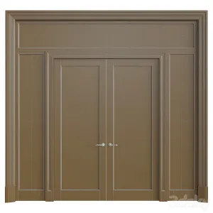 Doors with stained glass