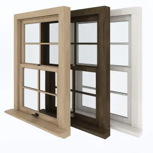 American type of plastic windows