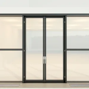 Panoramic glazing stained glass window