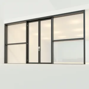 Panoramic glazing stained glass window