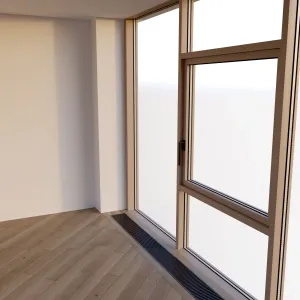 Panoramic windows stained glass window four