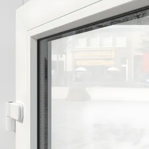 Plastic stained glass window door
