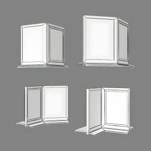 Schuco aws aluminum windows set