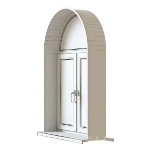 Set of round arched windows
