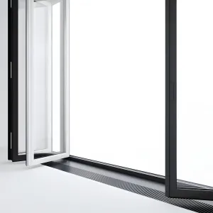 Sliding aluminum window accordion