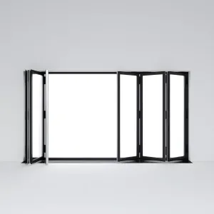Sliding aluminum window accordion