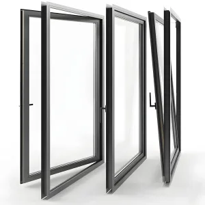 Windows detailed with double glazing