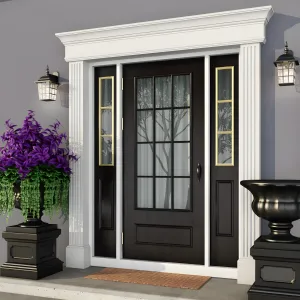 Windows doors in the style of modern