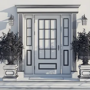 Windows doors in the style of modern