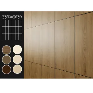 Acoustic decorative panels kinds set