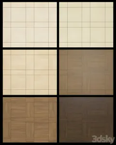 Acoustic decorative panels kinds set 2