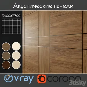 Acoustic decorative panels kinds set 2
