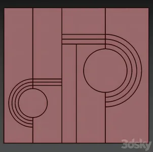 Decorative wall panel set