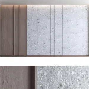 Decorative wall panel wet