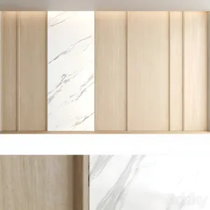 Decorative wall panel wet
