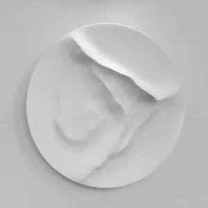 Round wall panel from a mountain stream