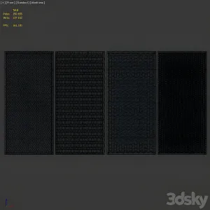 Set of decorative panels in the loft style