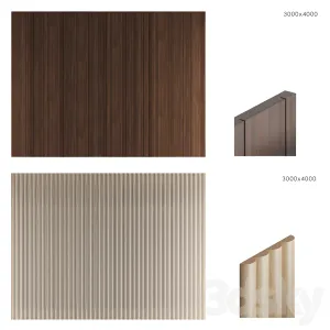 Wood panels set