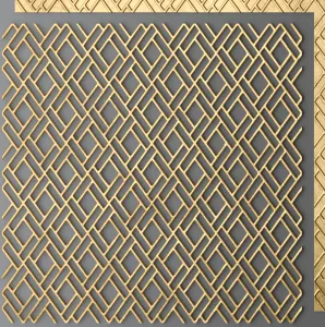 Decor panel lattice