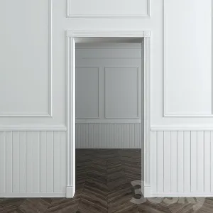 Ultrawood stucco decoration of the walls openings