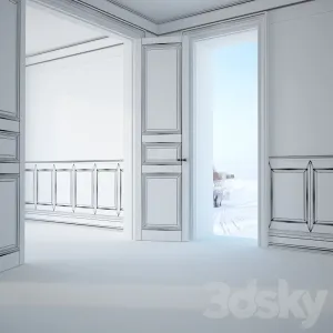 Ultrawood stucco decoration of the walls openings 2