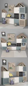 Furniture for childrens room with decor