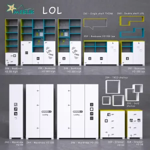 Youth furniture lol cases racks