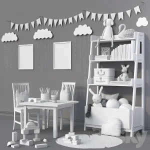Toys furniture options set