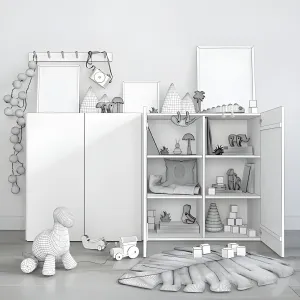 Decor set for childrens rooms