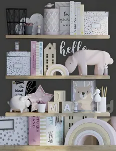 Decorative set for baby girl