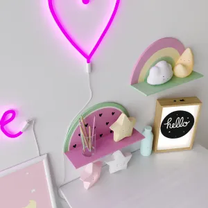 Decorative set in the nursery for girls