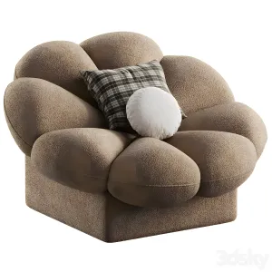 Flower shape armchair by wise furniture