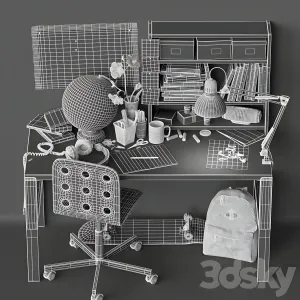 Table is not very neat schoolboy