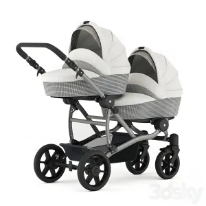 Carriage for twins for newborns