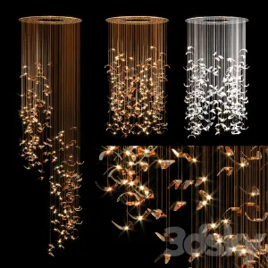 Butterfly circular chandelier