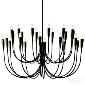 Liona Brass Candelabra Chandelier Light 2