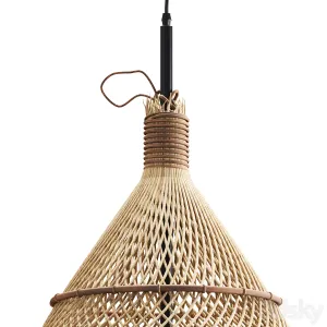 Rattan pendant lights