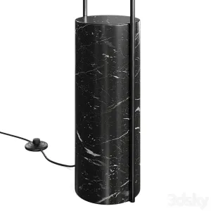 Polo black marble floor lamp by CB