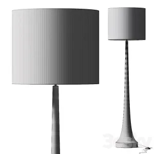 Rose Gray Mango Wood Floor Lamp