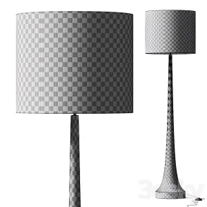 Rose Gray Mango Wood Floor Lamp