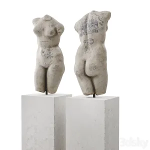 Venus tattoo torso sculpture