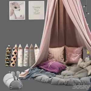 Children’s canopy with decor