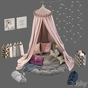 Children’s canopy with decor