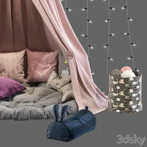 Children’s canopy with decor