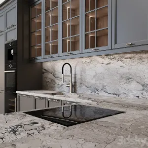 Kitchen in neoclassical style