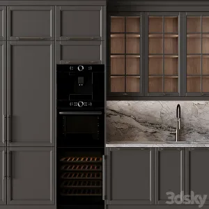 Kitchen in neoclassical style